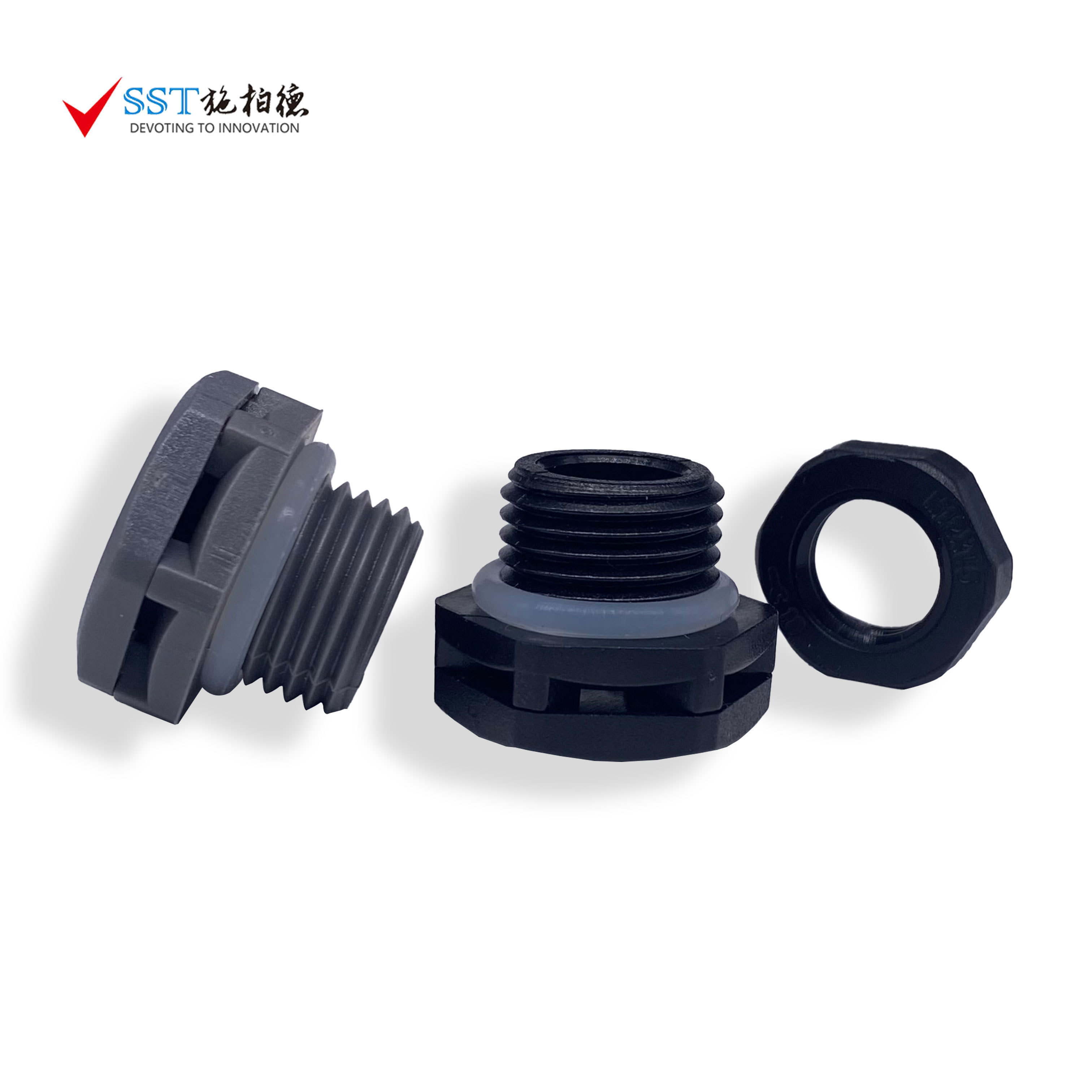 M12 Valve Screw Plastic Air Vent Plug Vent Breathable Hydrophobic and Electronic Enclosure Venting Plug With Lock Nut