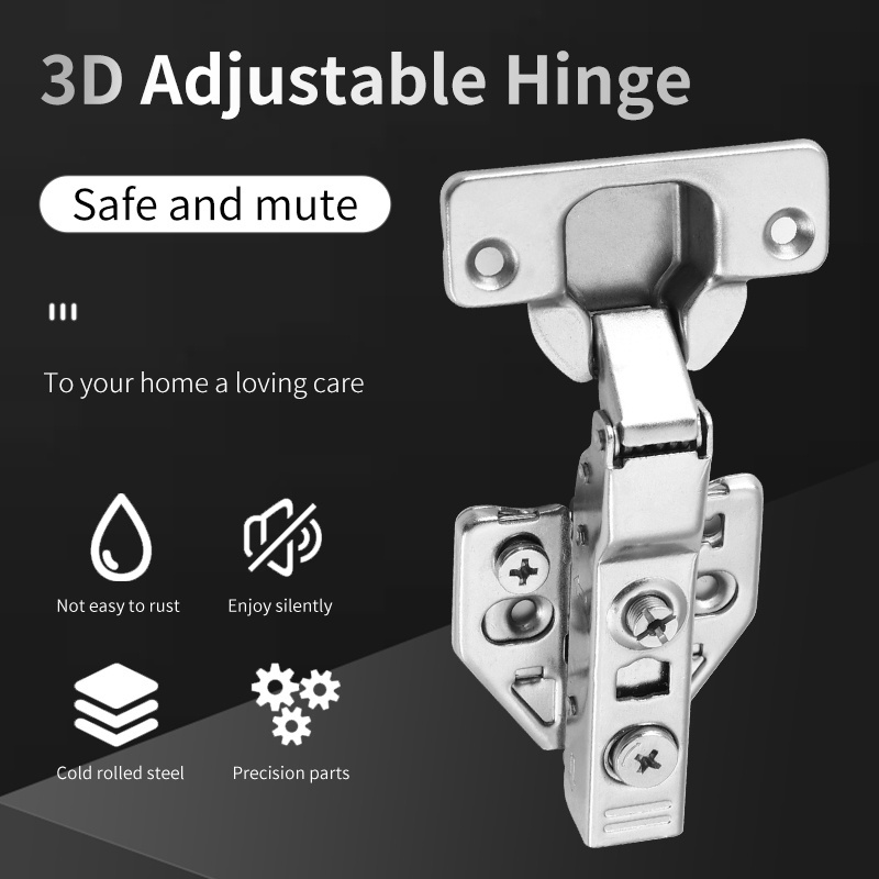 Spider Furniture fittings cabinet hidden hinge 3d soft closing hinge bisagras para muebles for living cupboard