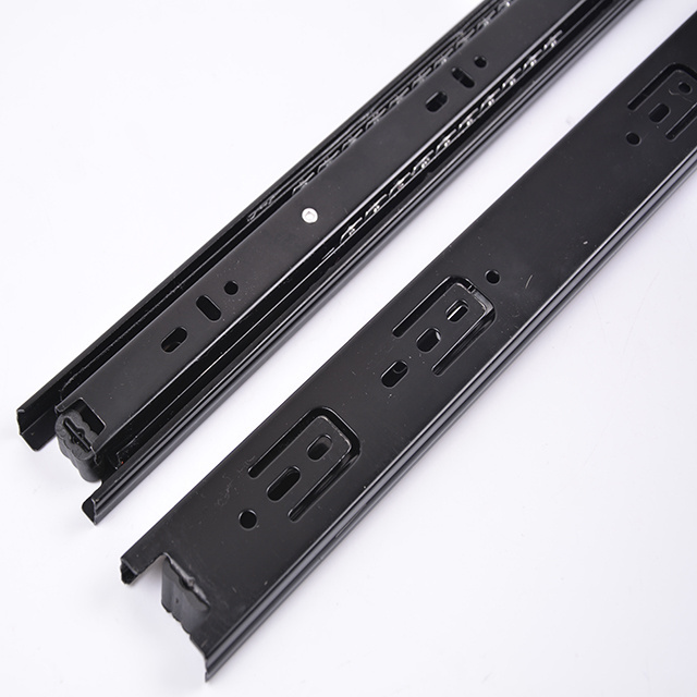 Full extension soft drawer slide under amount 45 kg plastic drawer slide parts drawer slide system slim