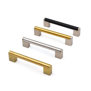 Cabinet Handles, Rose Gold Square Drawer Pulls, Bathroom Drawer Knobs Stainless Steel Kitchen Hardware Cabinet Pulls