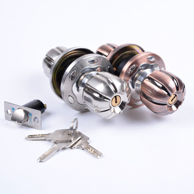 Cylindrical Door Locks Handle Latches Round Knob Locks Security Steel Cylindrical Door Knob Lock set for house