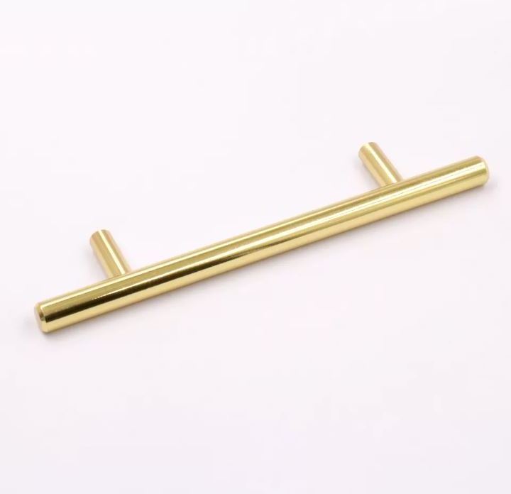 Luxury gold kitchen cabinet handles drawer pulls black solid brushed brass cupboard knobs handles