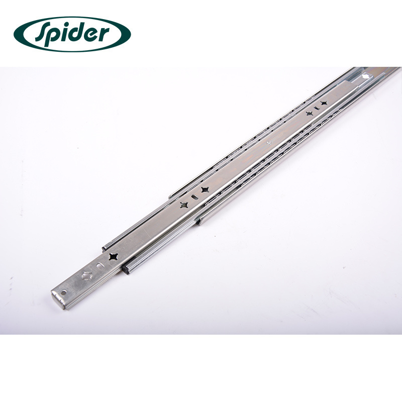 53mm  Hardware furniture hydraulic telescopic ball bearing slide for furniture  Kitchen Cabinet Heavy Duty Drawer Slide