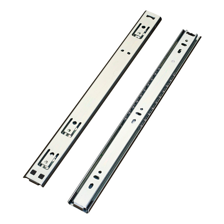 27mm 2 fold two way travel narrow shaped cheap drawer slide   mini small drawer slide telescopic channel