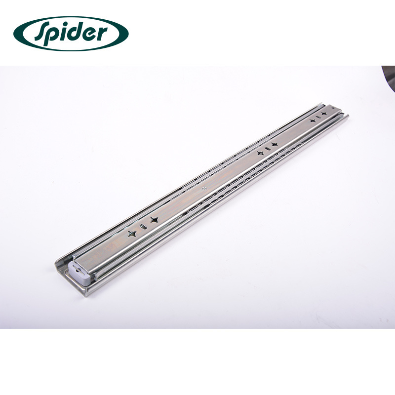 53mm  Hardware furniture hydraulic telescopic ball bearing slide for furniture  Kitchen Cabinet Heavy Duty Drawer Slide