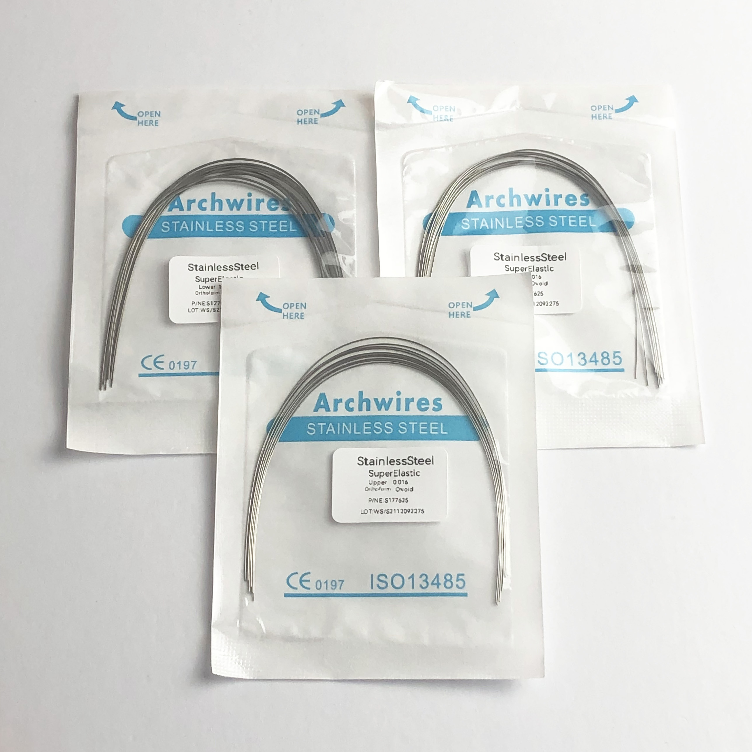 Super Elastic Orthodontic Ni-ti Archwires Round Rectangular Niti Arch Wires for teeth