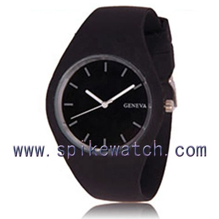 China factory wholesale stainless steel case back silicone watch women