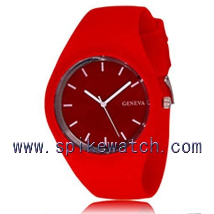 China factory wholesale stainless steel case back silicone watch women