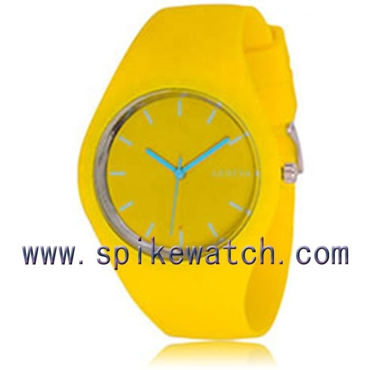 China factory wholesale stainless steel case back silicone watch women