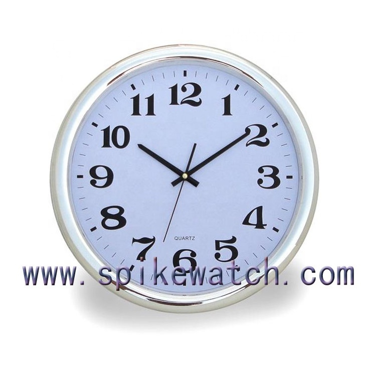 30CM horloge murale with aluminum frame and metal clock face wall clock