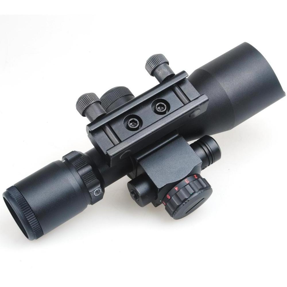 SPINA OPTICS 2.5-10X40 Hunting tactical Optical sight red green Illuminated with Red Laser Spotting scope