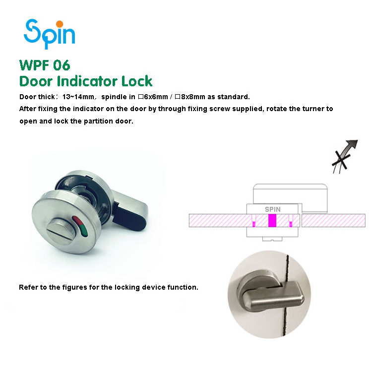 WC partition bus toilet lock cubicles plastic shower coin door lock for toilets door