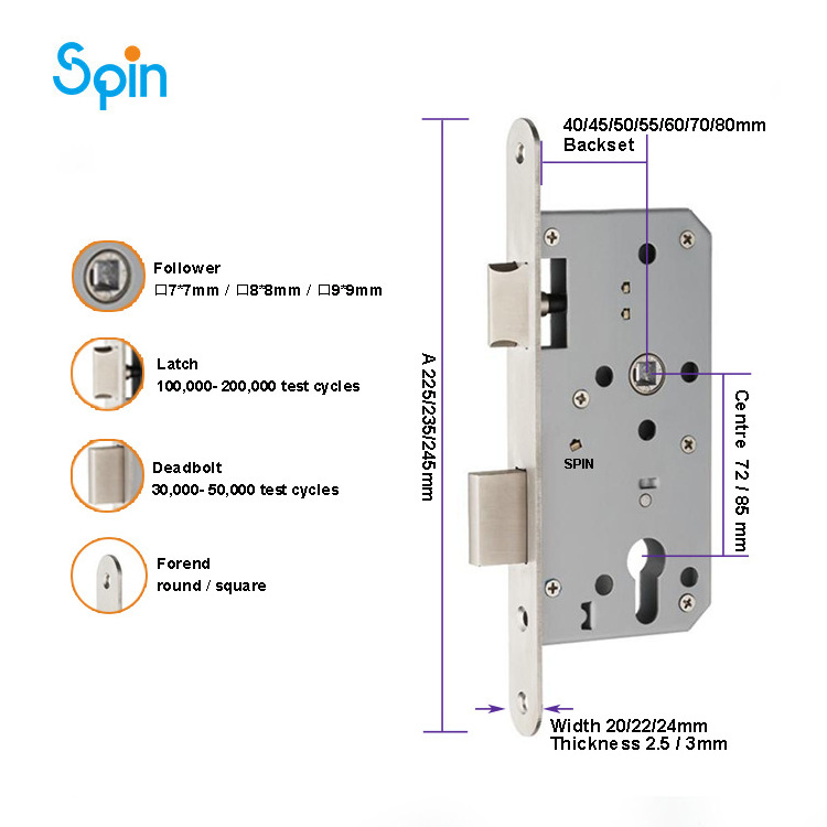 ansi competitive price handles locks use throw hook cylinder sash latch and deadbolt mortise door lock