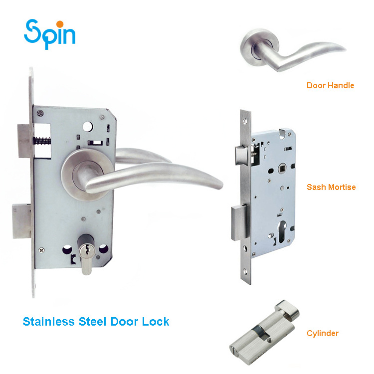 produce anti-theft doors lock single latch big door lock huge iron rim door lock