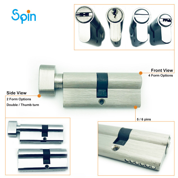 high security anti theft price knob door mortise multi pin door handle lock cylinder for lock