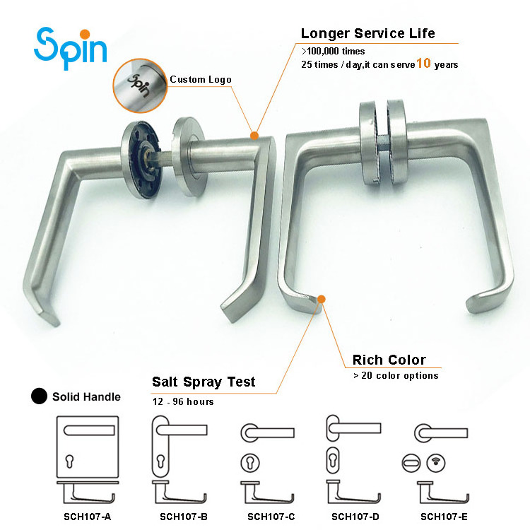 Pakistan hotel door lock system price childproof interior lever handle door locks