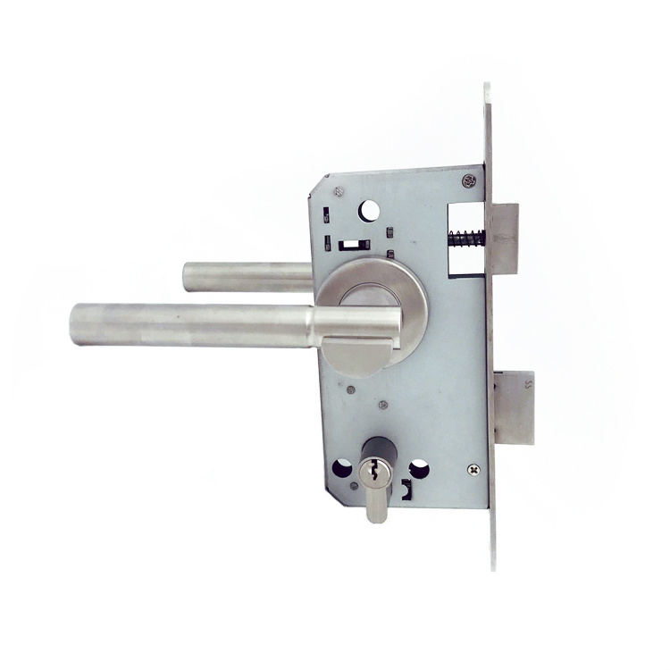 french 45mm backset thick 3585 5070 6068 security entrance internal mortise door lock