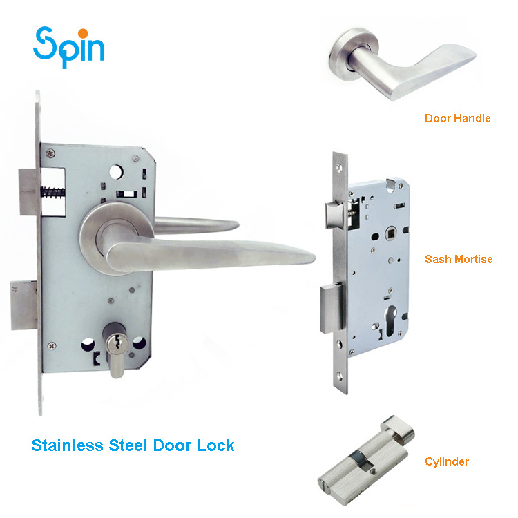 smart serrure de porte stainless steel  two way door lock for glass doors