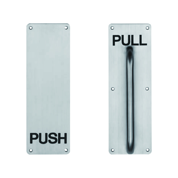 Pull Push Handle Door Foshan Factory Low Price Door Push Plate Pull Handle On Plate