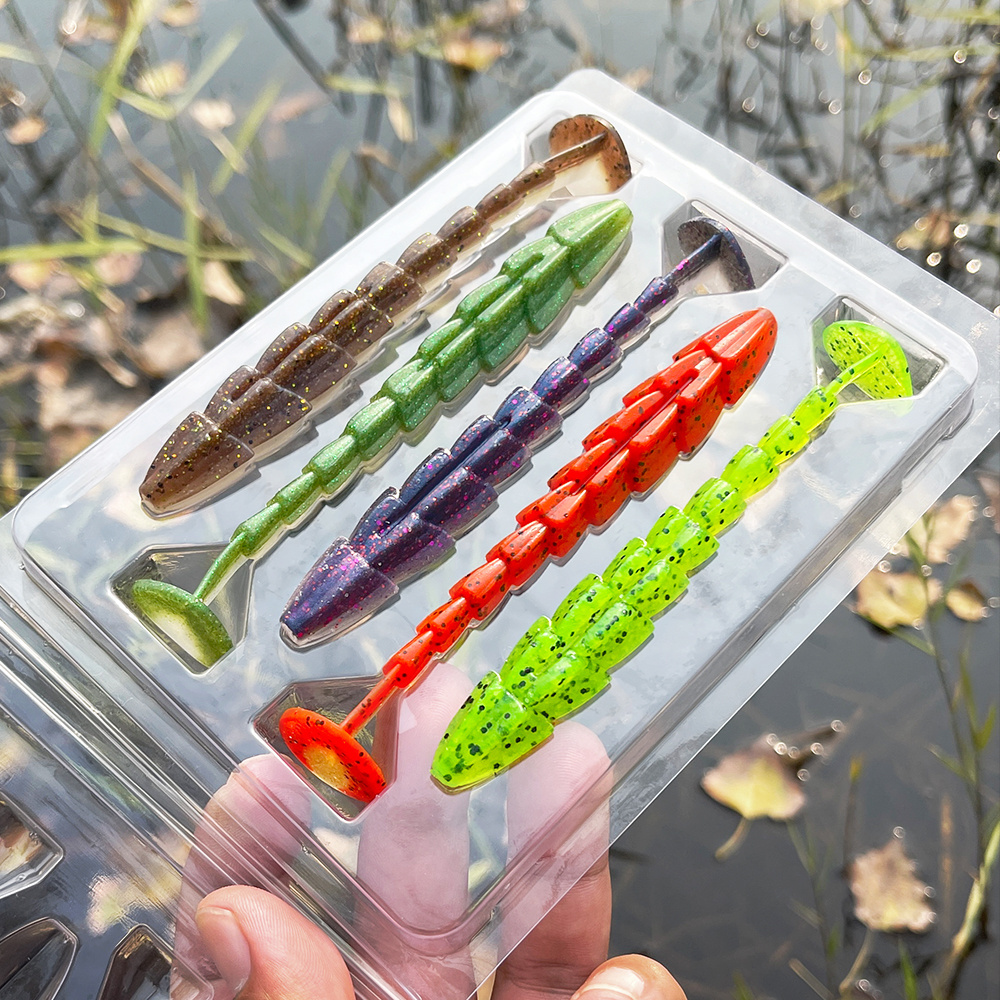 Spinpoler Paddle Tail Swimbait Fishing Lure 7cm 9cm 11.5cm Worm Shad Soft Plastic Artificial Bait For Bass Saltwater/Freshwater