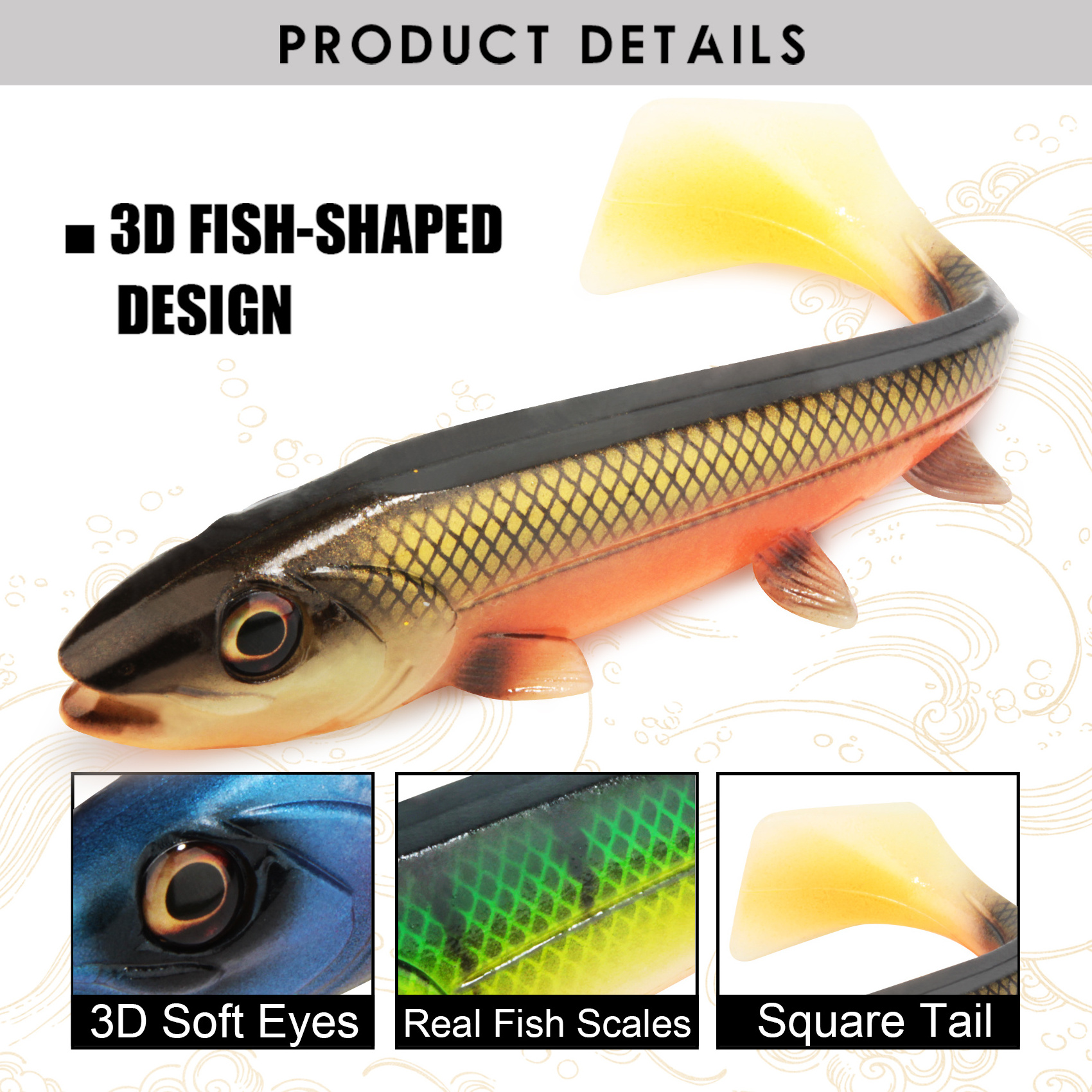 Bombshad Soft Fishing Lure Silicone Bait 14cm 18cm Swimbait Big Game Shad Artificial T Tail Boat Sea Trolling Saltwater Tackle