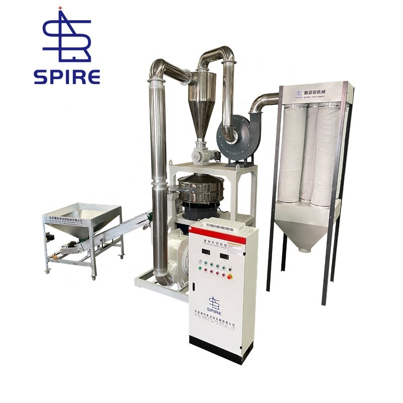 80-800kg per hour SMF400 SMF500 SMF600 SMF800model plastic UPVC pulverizer/rigid PVC grinder/PVC milling machine