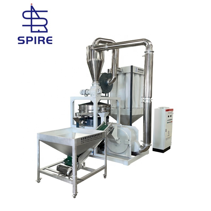 80-800kg per hour SMF400 SMF500 SMF600 SMF800model plastic UPVC pulverizer/rigid PVC grinder/PVC milling machine