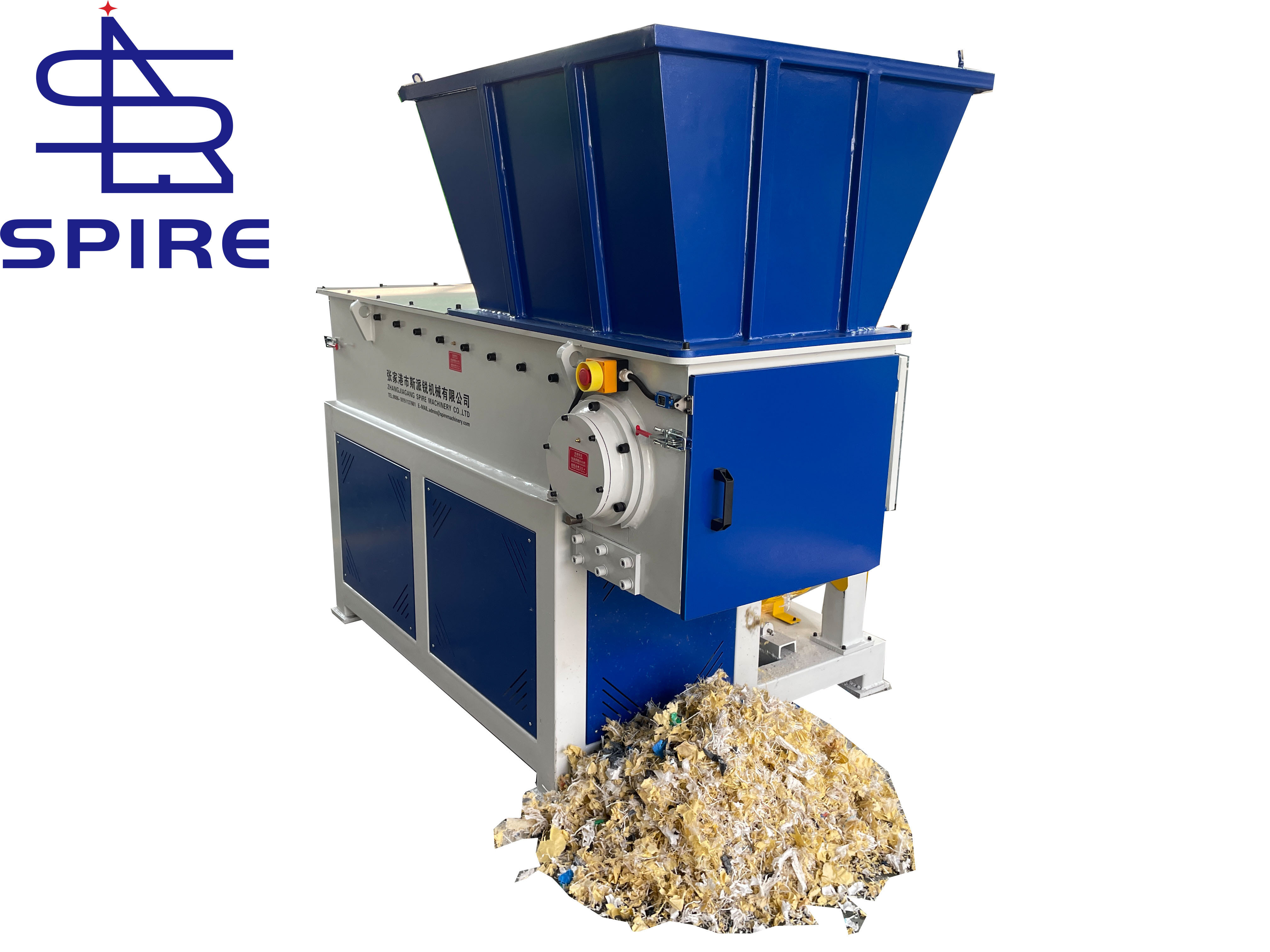 low price plastic shredder machine price/plastic film recycling scrap copper wire shredder