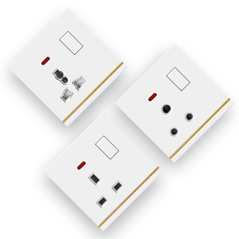 Model 146/86 Smart Light Switch UK European Style 1 Gang 1 Way/2 Way Mains UK Wall Sockets and Switches