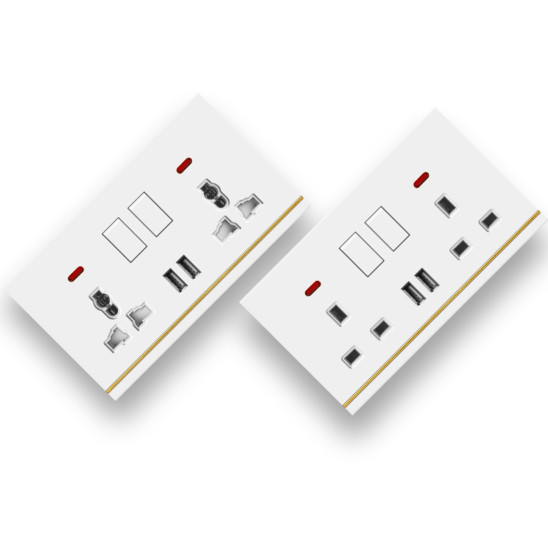 Model 146/86 Smart Light Switch UK European Style 1 Gang 1 Way/2 Way Mains UK Wall Sockets and Switches