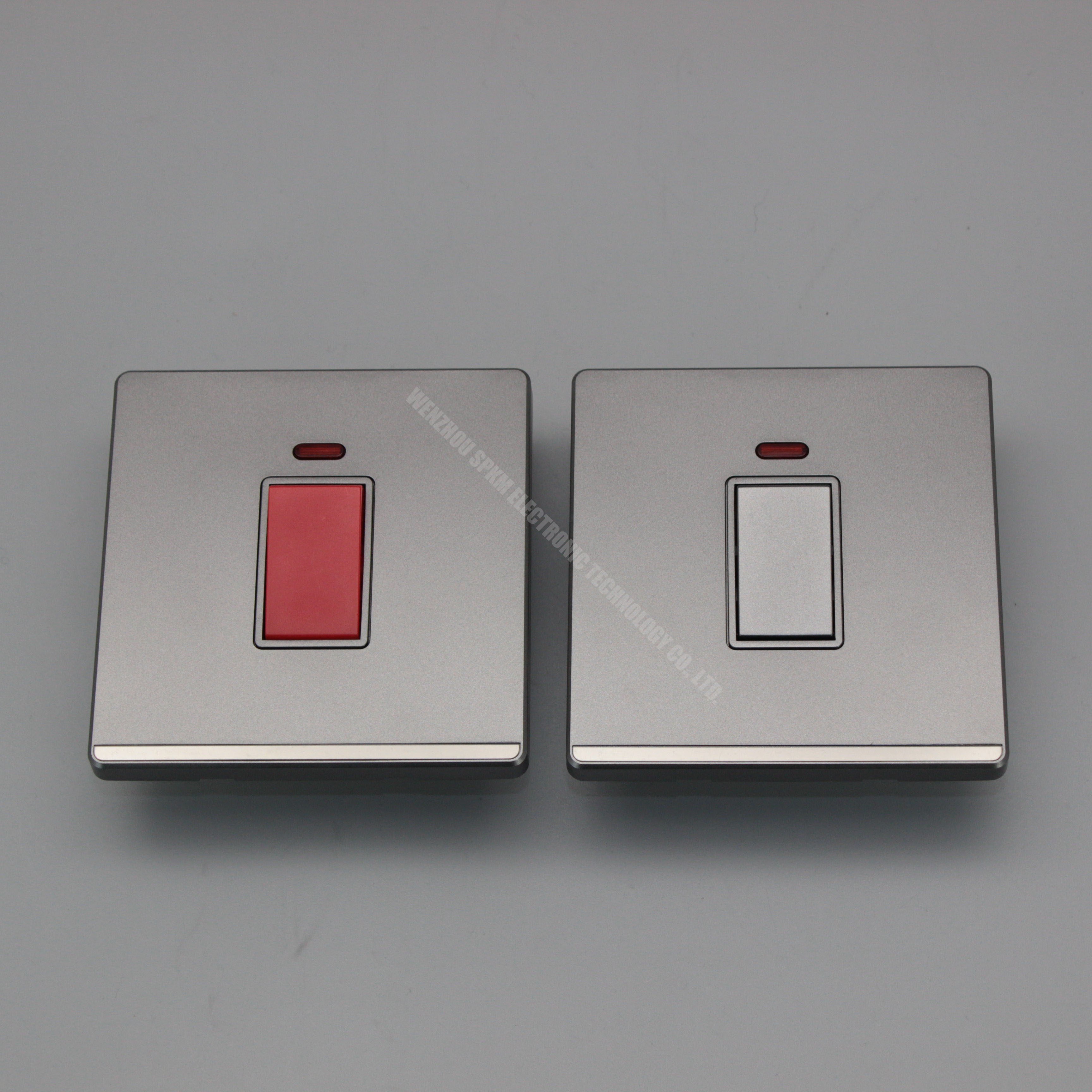 China factory outlets hot selling UK big Push button wall electrical switches and light switch