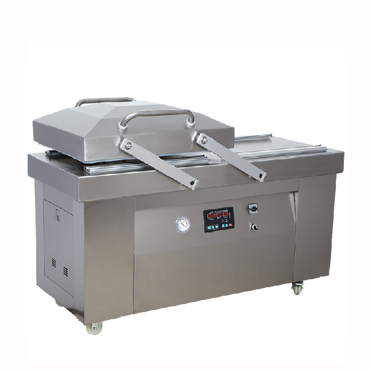 Dz-600/4SC Commercial Food Double chamber Fish Cryovac Tablet Four Sealed Vacuum Packaging Machine