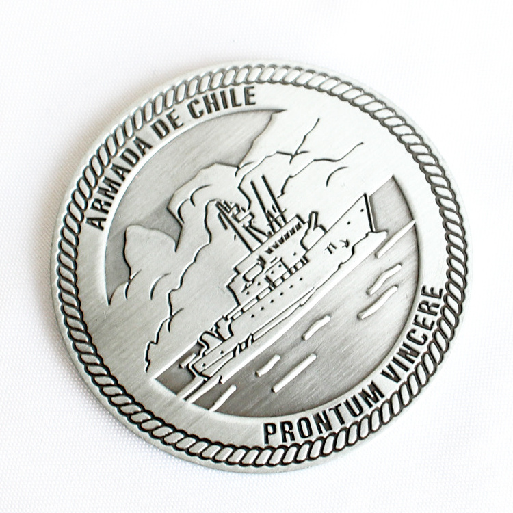 China Wholesale Custom Logo Souvenir Coins Collection Metal Rope Edge Custom Challenge Coin