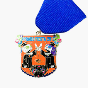 Wholesale Decorative Ornamental Perforated Metal Custom Fiesta Medal