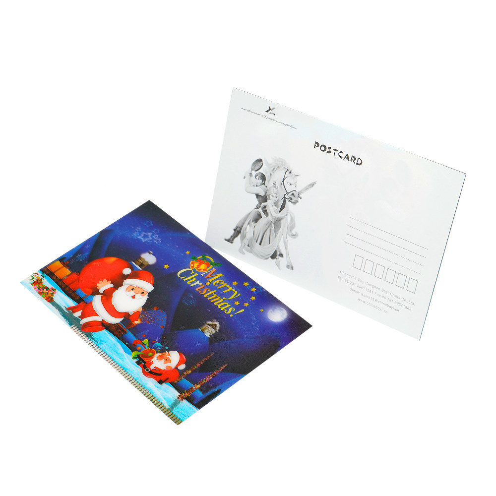 Custom Printing 3D Lenticular Post card stationary custom game card printing high quality