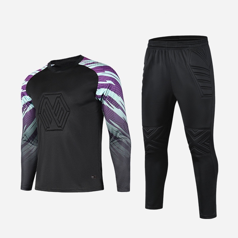 Good soccer goalkeeper suit breathable football goalkeeper suit