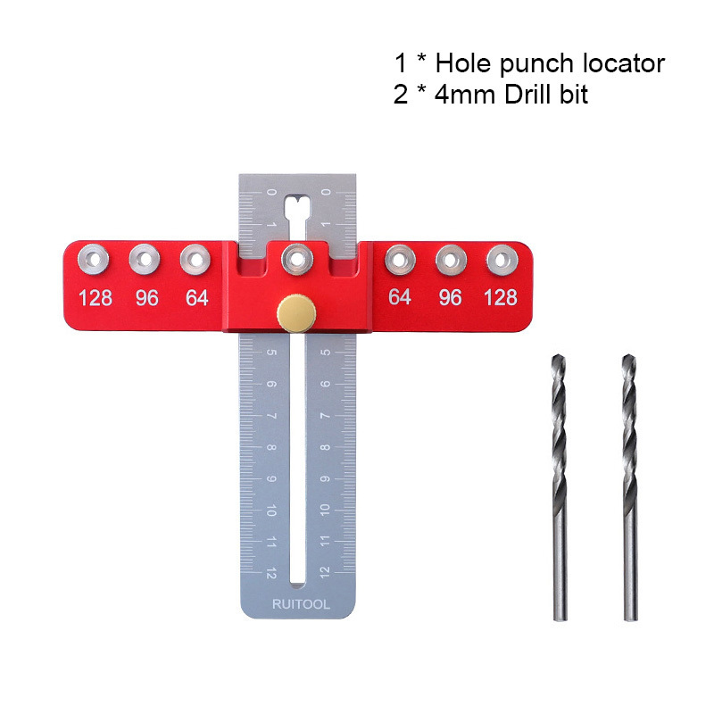 Drawer Cabinet Hardware Jig Door Handle Hole Locator Adjustable Woodworking Drilling Locator Tools Handle Puncher