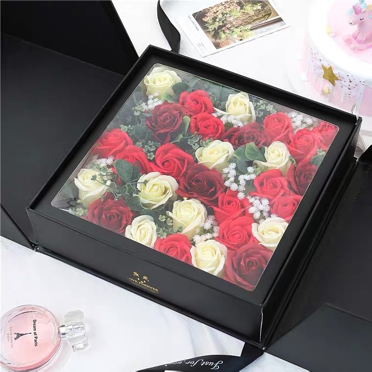 Paper Customized Luxury Tall Birthday Surprise Wedding Valentine Money Fancy Big Square Cake Box Packaging Wholesale For Sale