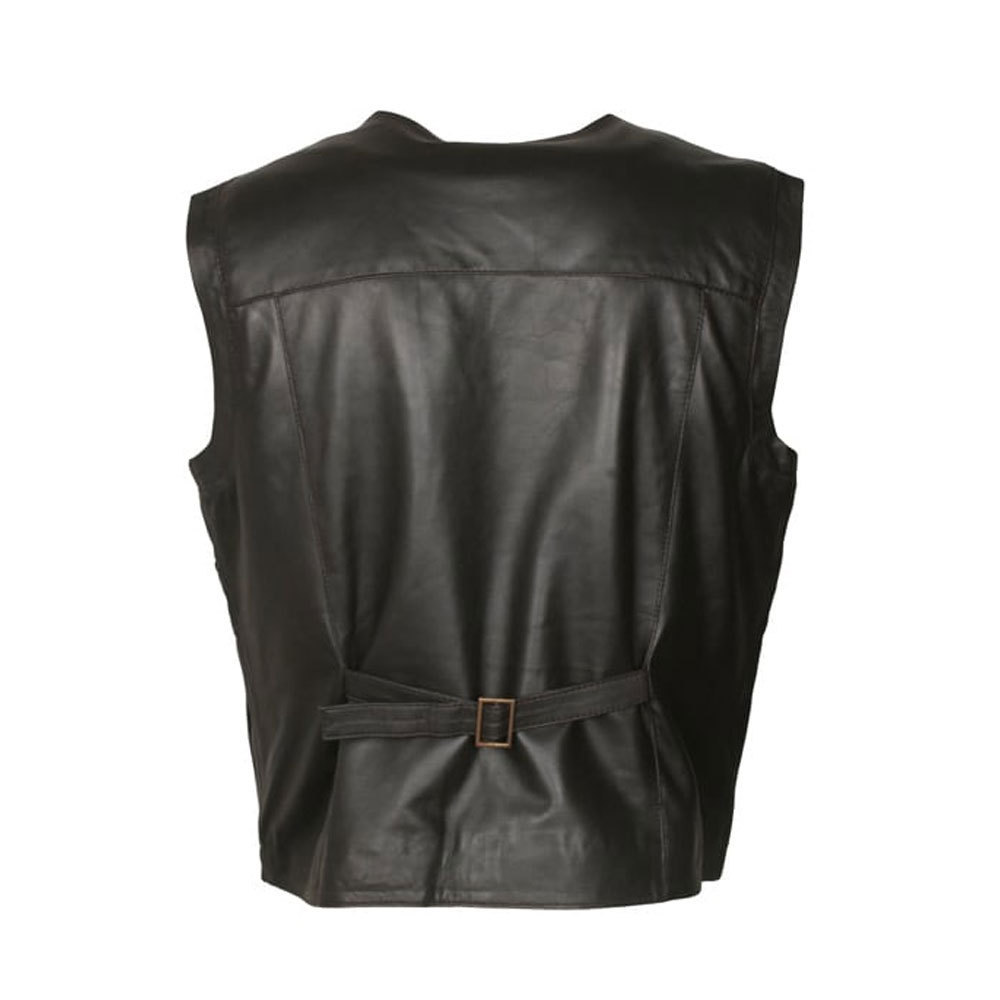 New Breathable Outdoor Fashion Wear High Quality Leather Hunting Vest  Trendy Classy Look Top Selling Leather Hunting Vest