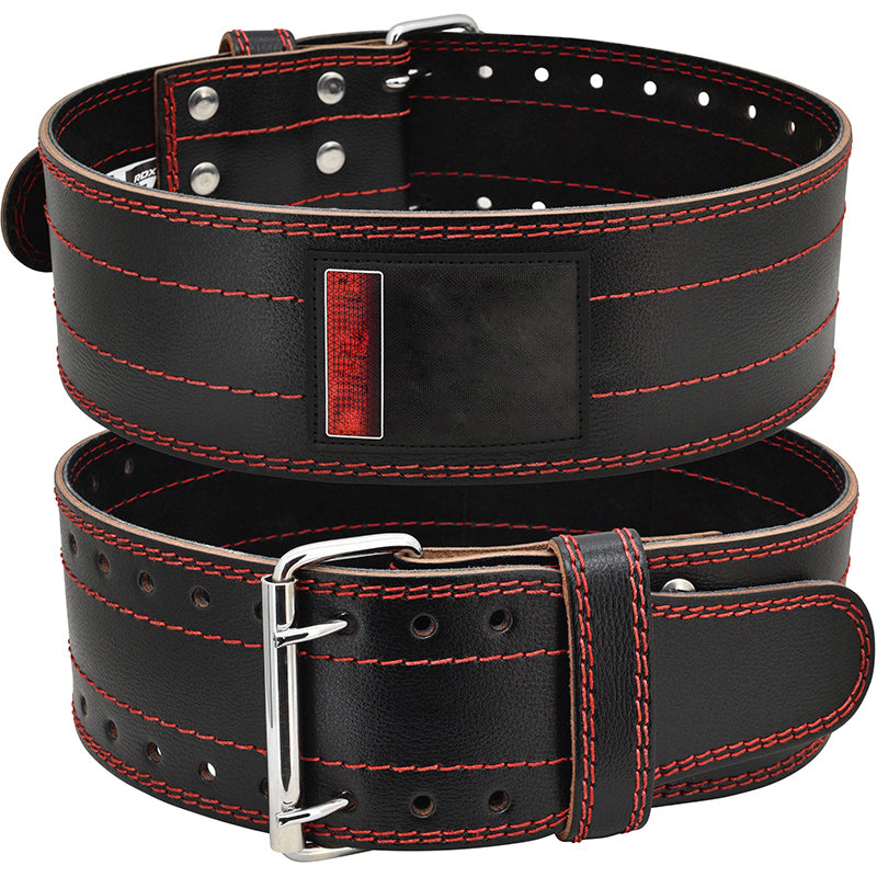 Top trending handmade black & red synthetic leather belt latest design fancy fitness wear cow skin belt for men & women