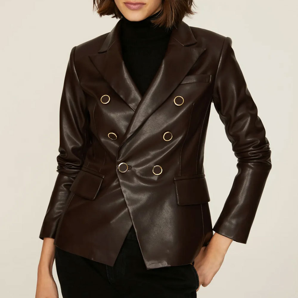 Pure Fabric High Quality Women Leather Coat Fresh Sale Best Outlet Women Leather Coat