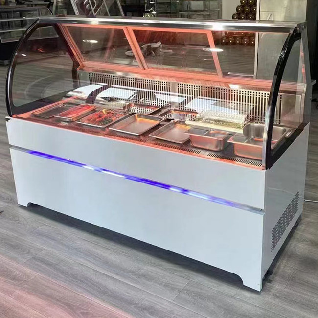 Commercial SPM Meat Display Chiller Supermarket Deli Case