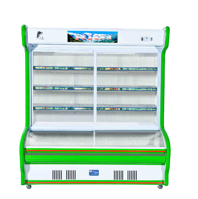 SPM Multi Deck Upright Chiller Vegetable Fish Display Refrigerator For Convenience Store