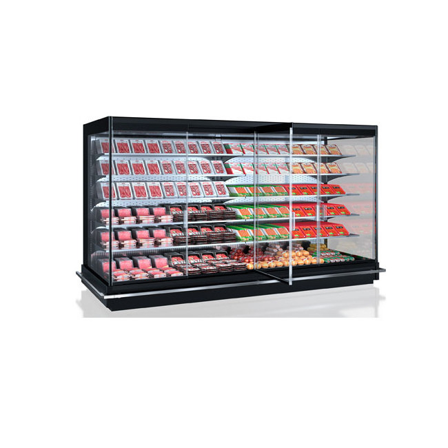 SPM Supermarket Merchandise Fruit Vegetable Showcase Cooler and Open Display Refrigerator  for fruits and vegetable