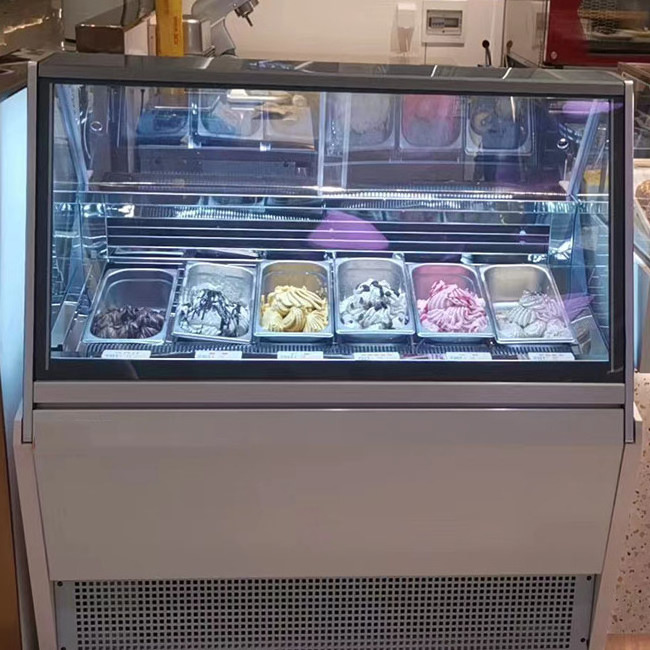 SPM Commercial Ice Cream Freezer Display Cases Top Opening Refrigerators Display Freezers