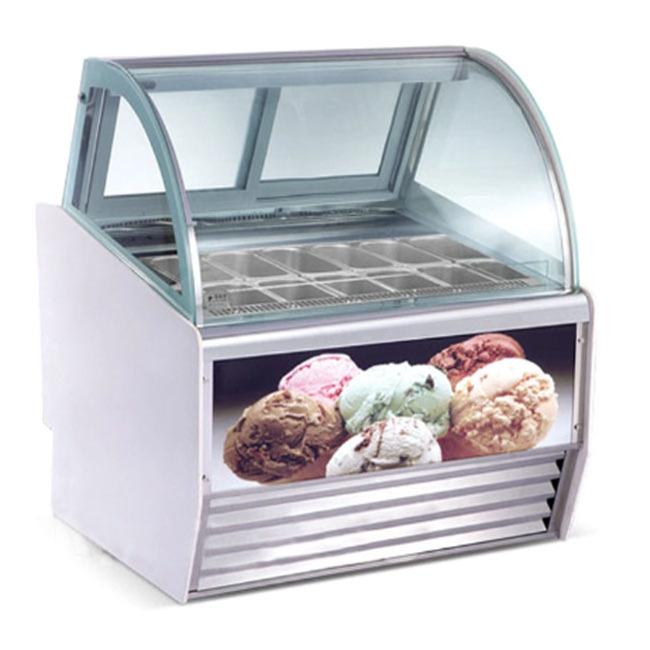 SPM Commercial Ice Cream Freezer Display Cases Top Opening Refrigerators Display Freezers