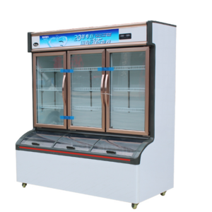 Refrigerated Display Cabinet Commercial Freezers Restaurant Equipment For Order Foods