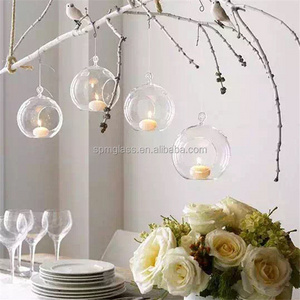 glass hanging candle holder , hanging glass ball candle holder