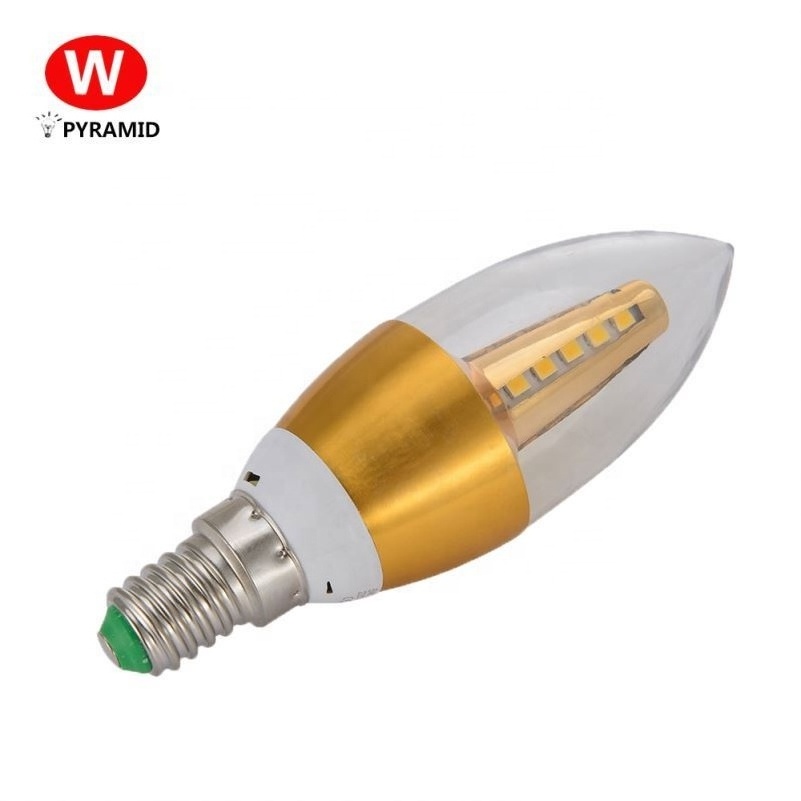 Factory Wholesale! 230V 3W E12 Led Candle Flame Bulb