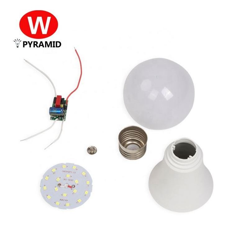 3W to 18W led bulb raw material ac dc E27 E14 B22 LED Light Bulbs SKD Raw Materials Circuit Parts